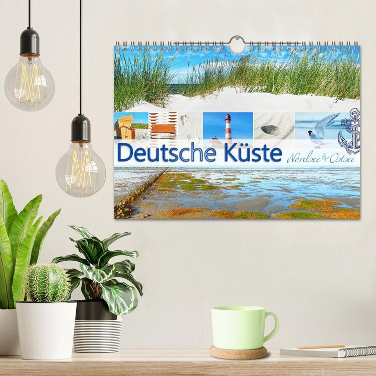Produktbild: Deutsche K&uuml;ste - Nordsee und Ostsee (Wandkalender 2026 DIN A4 quer), CALVENDO Monatskalender