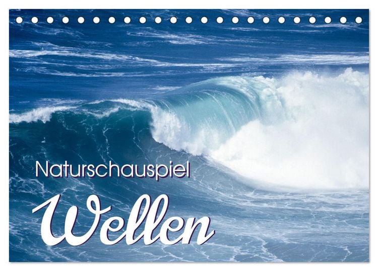 Produktbild: Naturschauspiel Wellen (Tischkalender 2026 DIN A5 quer), CALVENDO Monatskalender