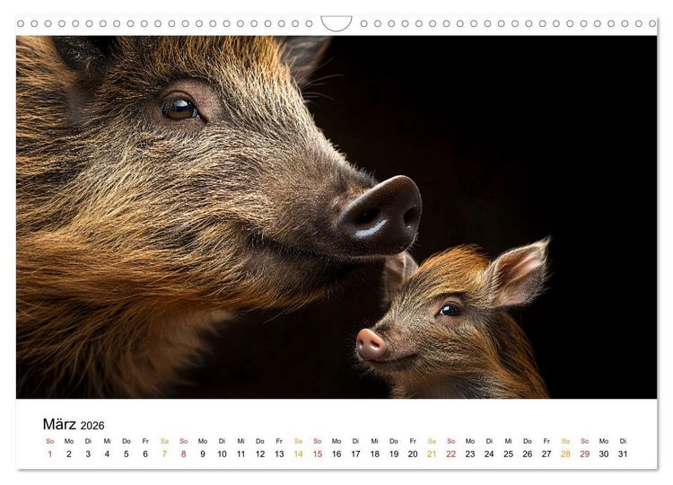 Produktbild: Wilde Heimat - Tiere unserer Natur (Wandkalender 2026 DIN A3 quer), CALVENDO Monatskalender