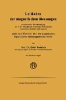 Produktbild: Leitfaden der magnetischen Messungen