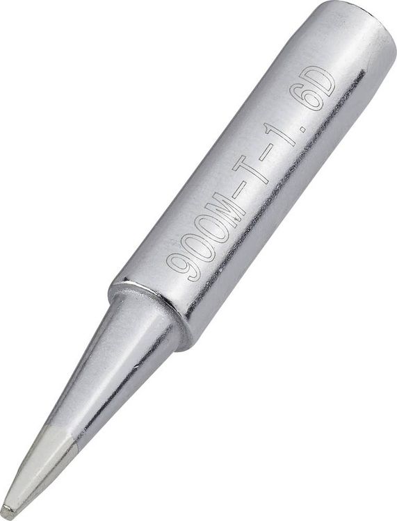Produktbild: TOOLCRAFT L&ouml;tspitze Mei&szlig;elform Spitzen-Gr&ouml;&szlig;e 1.6mm Spitzen-L&auml;nge 17mm Inhalt 1St.