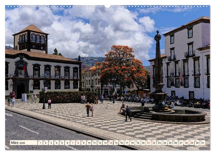 Produktbild: Funchal - Die Hauptstadt von Madeira (hochwertiger Premium Wandkalender 2026 DIN A2 quer), Kunstdruck in Hochglanz