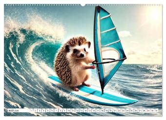 Produktbild: Illusions animales - Amusez-vous au gr&eacute; de ces sc&egrave;nes animales rocambolesques (Calendrier mural 2026 DIN A2 vertical) calendrier de bureau