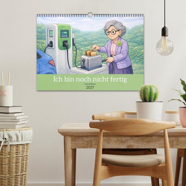 Produktbild: Ich bin noch nicht fertig - Oma Edition (Wandkalender 2027 DIN A3 quer), CALVENDO Monatskalender