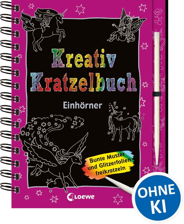 Produktbild: Kreativ-Kratzelbuch: Einh&ouml;rner