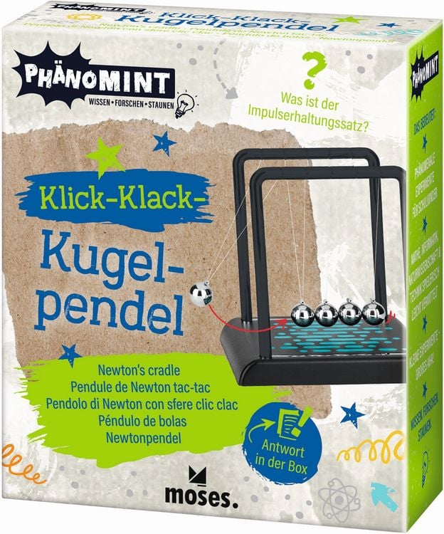 Produktbild: Moses. - PhänoMINT Klick-Klack-Kugelpendel