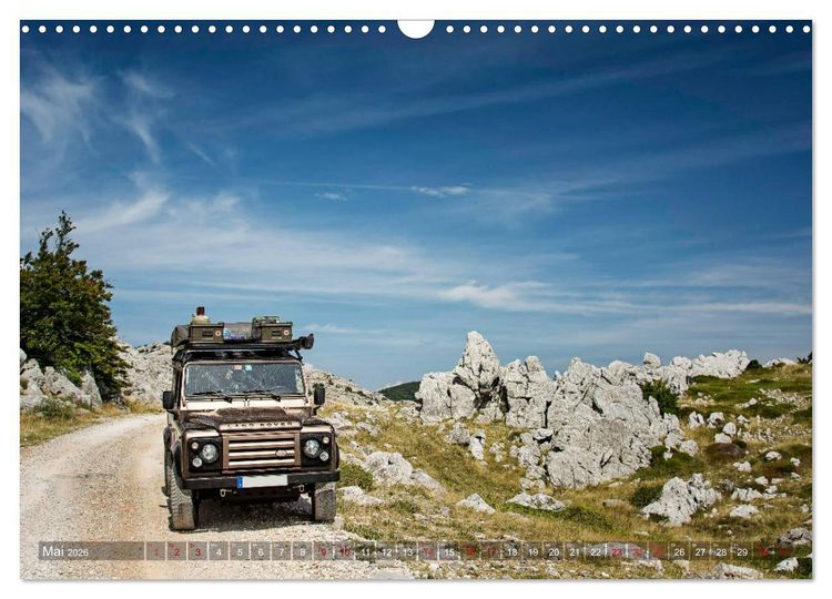 Produktbild: Mit dem 4x4 durch Europa (Wandkalender 2026 DIN A3 quer), CALVENDO Monatskalender