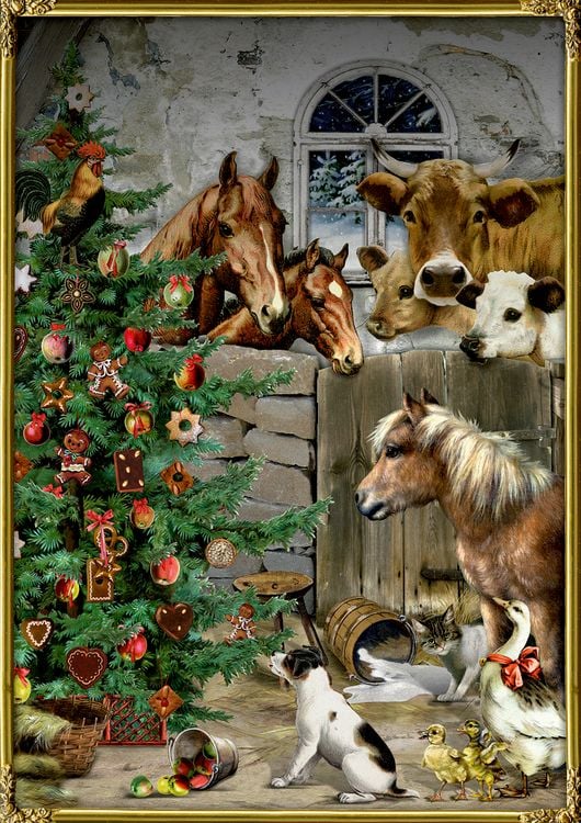 Produktbild: A4-Wand-Adventskalender &ndash; Weihnacht im Stall
