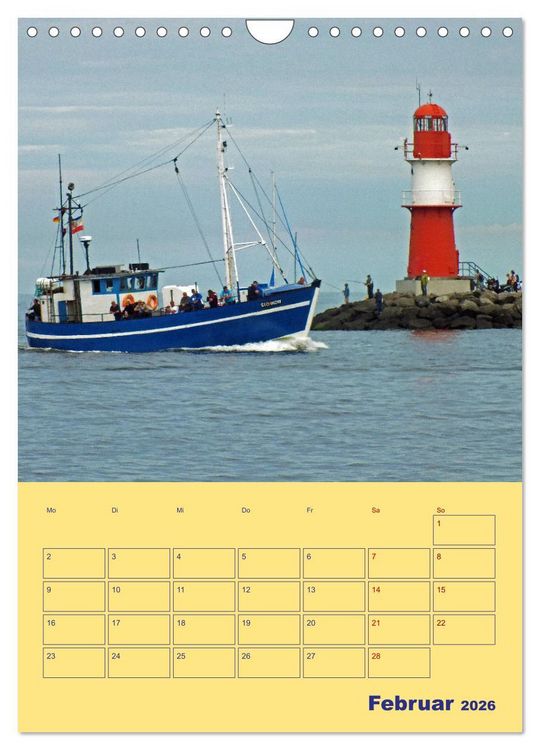 Produktbild: Sehnsuchtsort Warnem&uuml;nde (Wandkalender 2026 DIN A4 hoch), CALVENDO Monatskalender