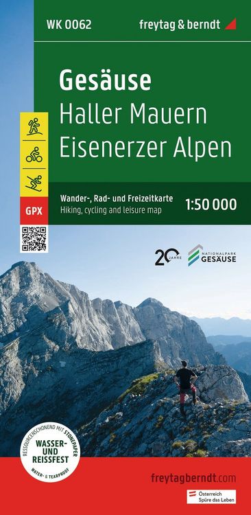 Produktbild: freytag & berndt Wanderkarte WK 0062 Ges&auml;use, Haller Mauern - Eisenerzer Alpen 1:50.000