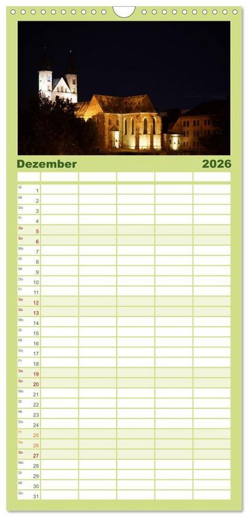 Produktbild: Familienplaner 2026 - Mein Magdeburg 2026 mit 5 Spalten (Wandkalender, 21 x 45 cm) CALVENDO