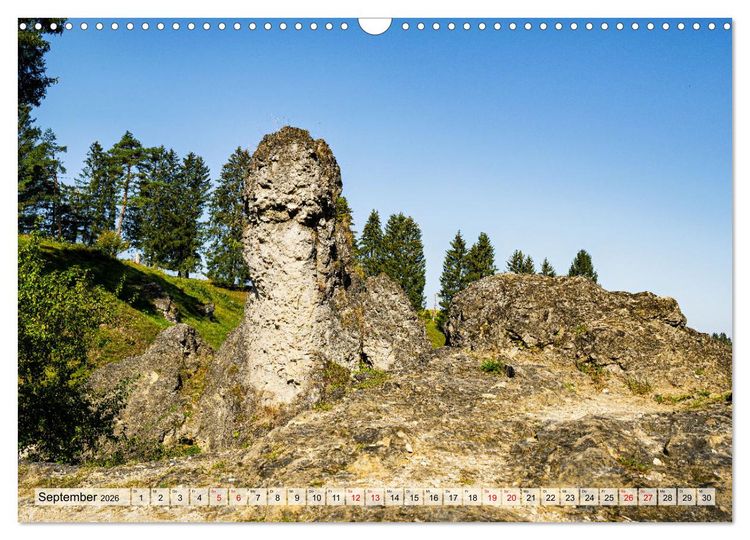 Produktbild: Wandern auf der &ouml;stlichen Schw&auml;bischen Alb (Wandkalender 2026 DIN A3 quer), CALVENDO Monatskalender