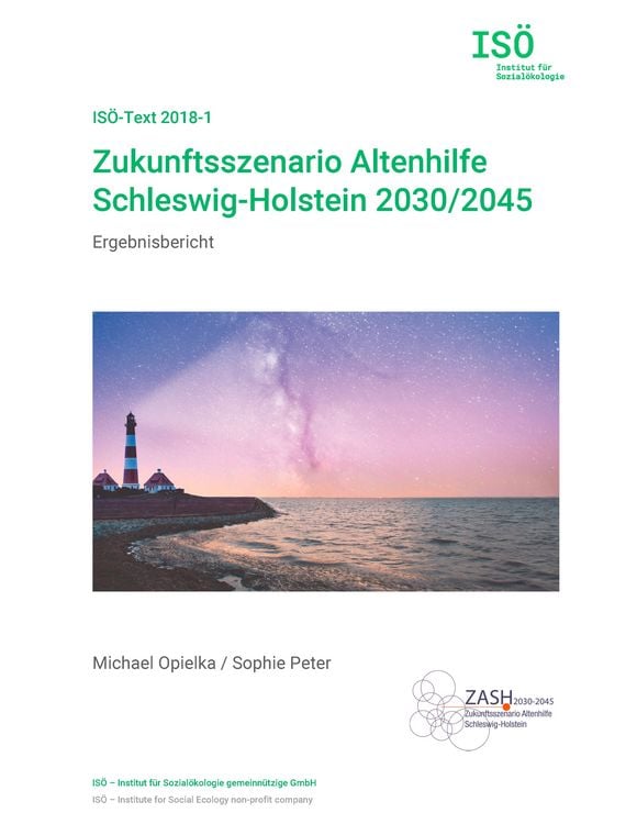 Produktbild: Zukunftsszenario Altenhilfe Schleswig-Holstein 2030/2045