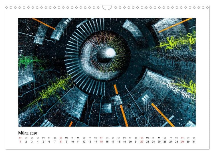 Produktbild: Streetart for home Michael Jaster (Wandkalender 2026 DIN A3 quer), CALVENDO Monatskalender
