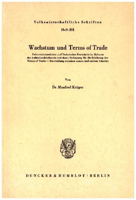 Produktbild: Wachstum und Terms of Trade.