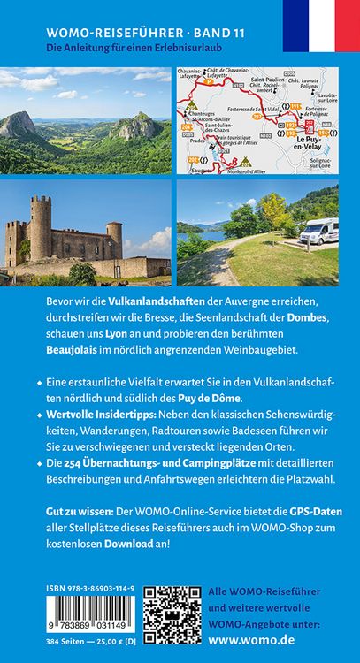 Produktbild: Entdeckertouren mit dem Wohnmobil Auvergne, Bresse, Beaujolais, Lyon