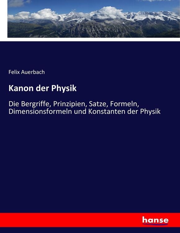 Produktbild: Kanon der Physik