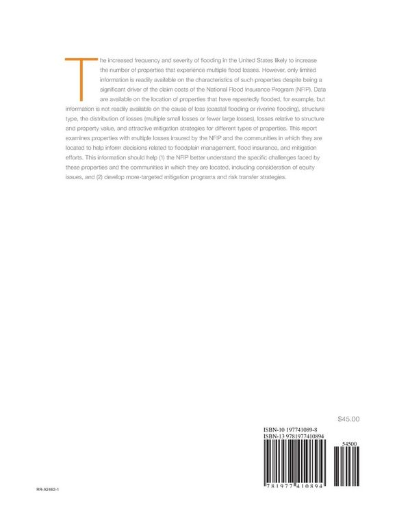 Produktbild: One- To Four-Family Properties with Multiple Losses Insured by the National Flood Insurance Program