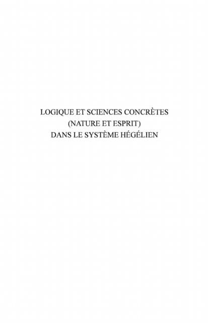 Produktbild: Logique et science concretes