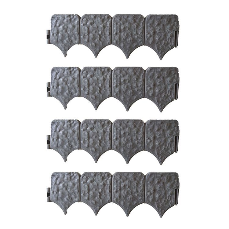Produktbild: HTI-Living Beetumrandung Nessa, Stone, 20-teilig, grau Beetumrandung Nessa, Stone, 20-teilig, grau