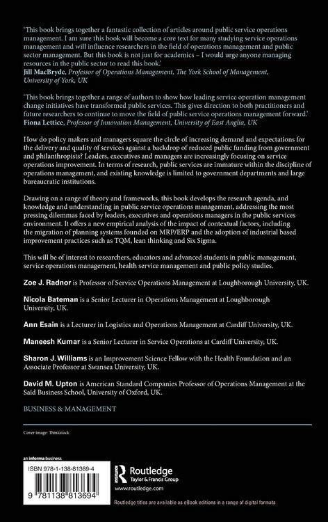 Produktbild: Public Service Operations Management