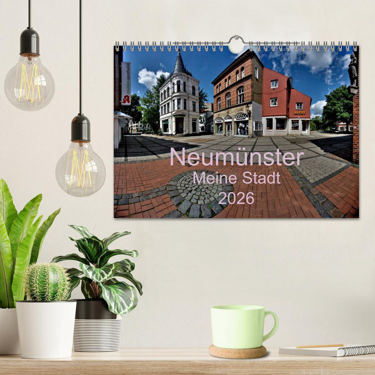 Produktbild: Neum&uuml;nster - Meine Stadt (Wandkalender 2026 DIN A4 quer), CALVENDO Monatskalender