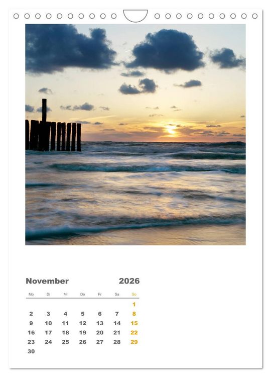 Produktbild: Hollands Strandparadies Zeeland (Wandkalender 2026 DIN A4 hoch), CALVENDO Monatskalender