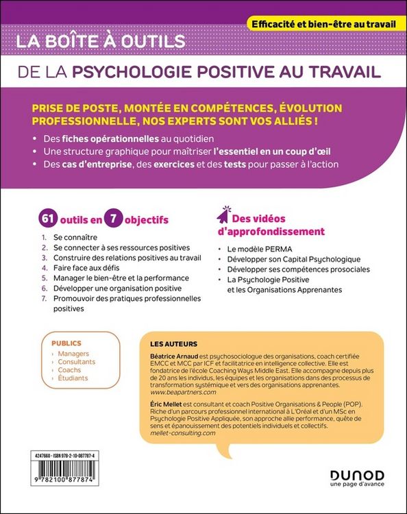 Produktbild: La bo&icirc;te &agrave; outils de la psychologie positive au travail