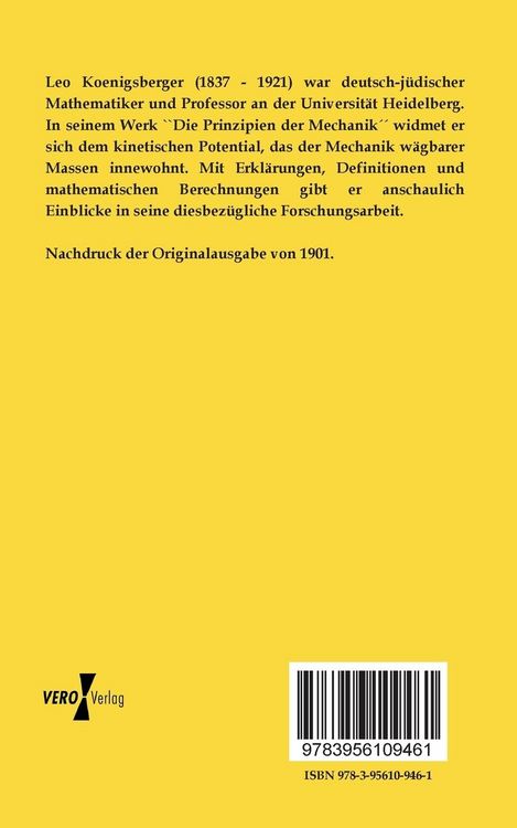 Produktbild: Die Prinzipien der Mechanik