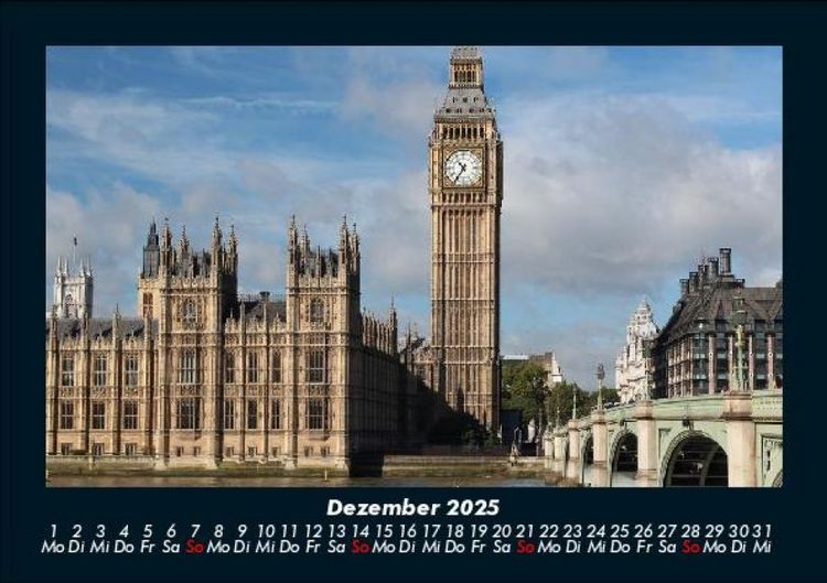 Produktbild: London 2025 Fotokalender DIN A5