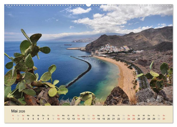 Produktbild: Teneriffa 2026 (Wandkalender 2026 DIN A2 quer), CALVENDO Monatskalender