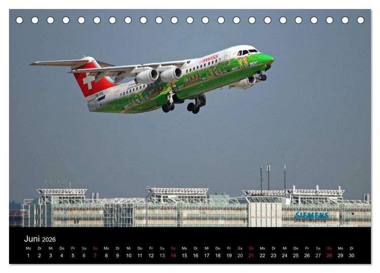 Produktbild: Flugverkehr (Tischkalender 2026 DIN A5 quer), CALVENDO Monatskalender