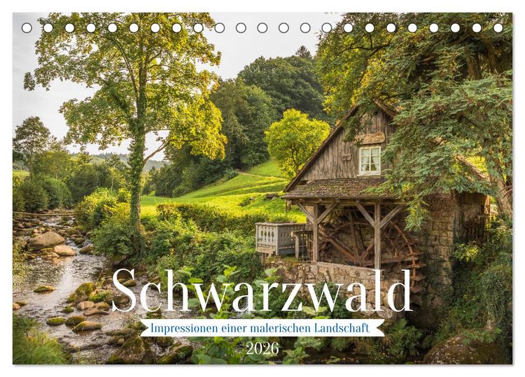 Produktbild: Schwarzwald (Tischkalender 2026 DIN A5 quer), CALVENDO Monatskalender