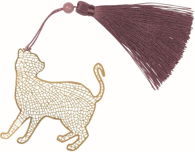 Produktbild: moses. libri_x Metall-Lesezeichen Katze