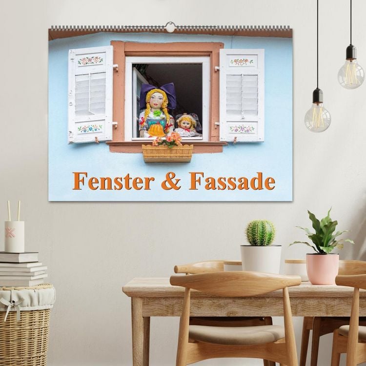 Produktbild: Fenster & Fassade (Wandkalender 2026 DIN A2 quer), CALVENDO Monatskalender