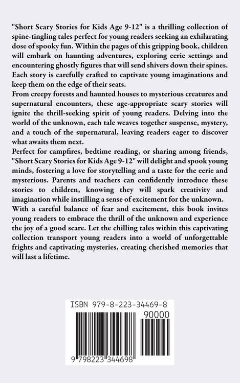 Produktbild: Short Scary Story for Kids Age 9-12