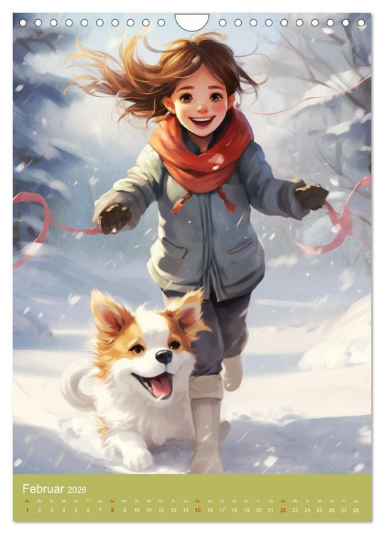 Produktbild: Ein Jahr voller Liebe. Manga-M&auml;dchen und ihre treuen Gef&auml;hrten (Wandkalender 2026 DIN A4 hoch), CALVENDO Monatskalender