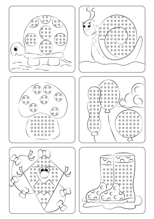 Produktbild: URSUS Sticken Kreuzstich-Vorlagen f&uuml;r Kinder, 8 Blatt Fotokarton A4