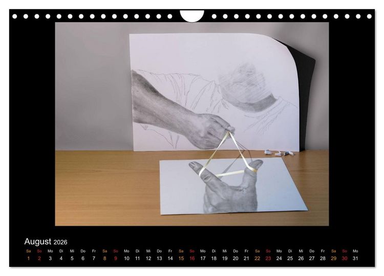 Produktbild: optische T&auml;uschungen 2026 (Wandkalender 2026 DIN A4 quer), CALVENDO Monatskalender