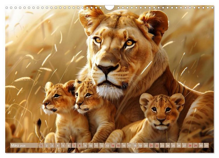 Produktbild: Tierkinder des S&uuml;dens (Wandkalender 2026 DIN A3 quer), CALVENDO Monatskalender
