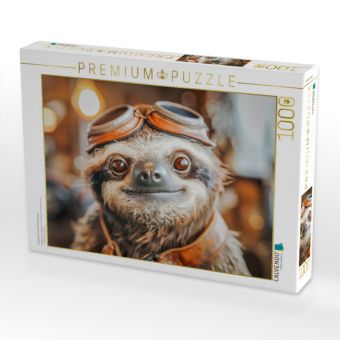 Produktbild: CALVENDO Puzzle Snoozen ist mein Superpower | 1000 Teile Lege-Gr&ouml;&szlig;e 64x48cm Foto-Puzzle f&uuml;r gl&uuml;ckliche Stunden