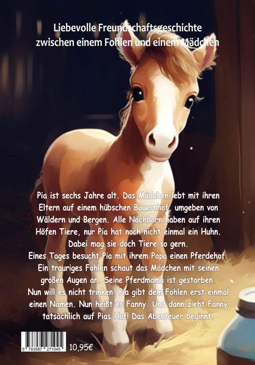 Produktbild: Pia und das Fohlen Fanny - Geschichten vom Bauernhof - Liebevolle Freundschaftsgeschichte zwischen einem Fohlen und einem M&auml;dchen