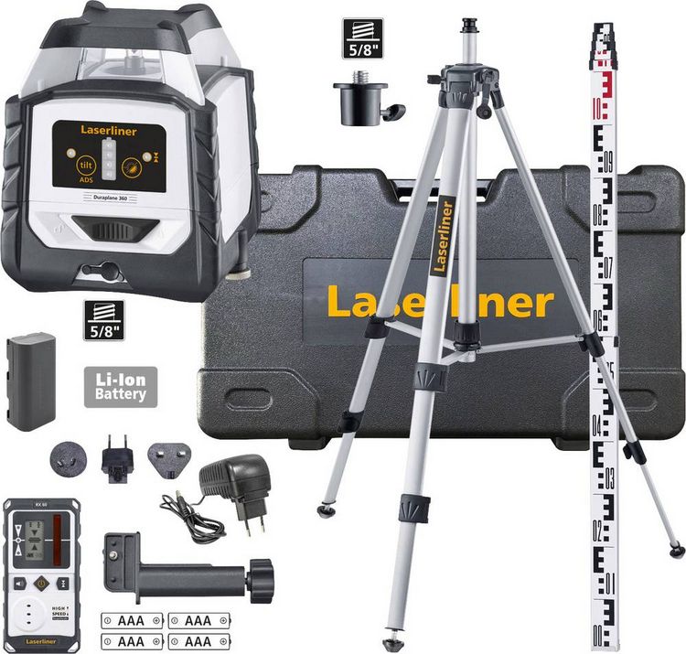 Produktbild: Laserliner Duraplane 360 Set 175cm Linienlaser selbstnivellierend