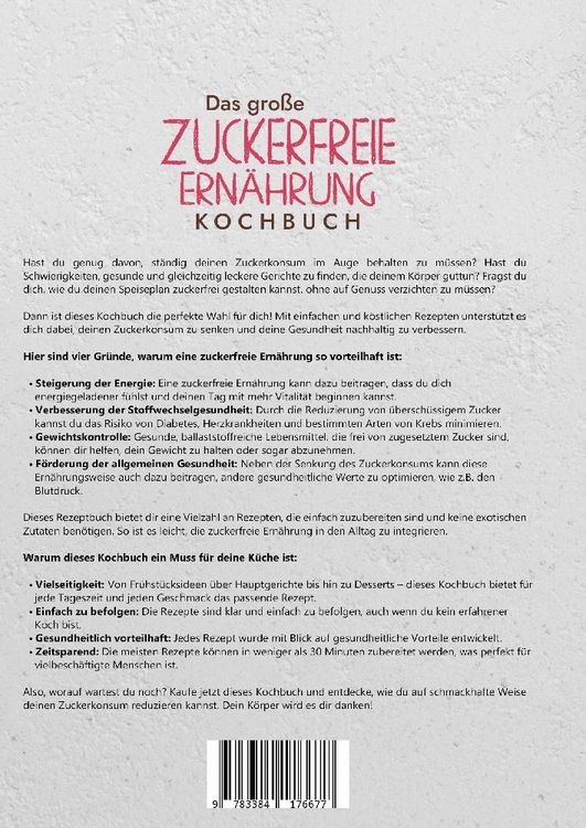 Produktbild: Das gro&szlig;e Zuckerfreie Ern&auml;hrung Kochbuch