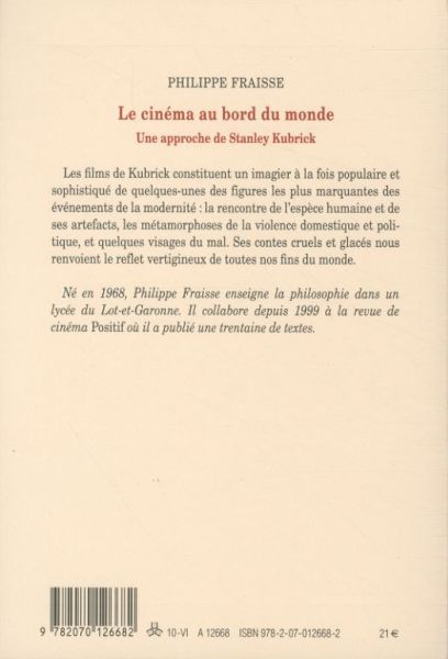 Produktbild: Le cin&eacute;ma au bord du monde. Une approche de Stanley Kubrick