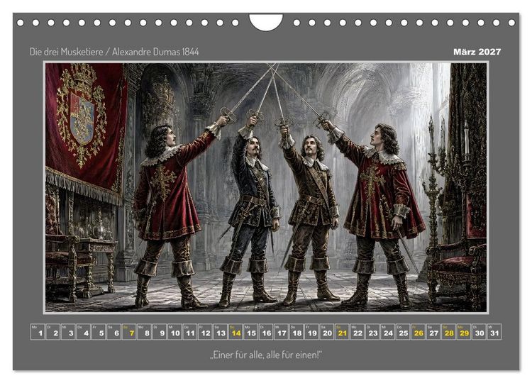 Produktbild: Klassiker des Abenteuers (Wandkalender 2027 DIN A4 quer), CALVENDO Monatskalender