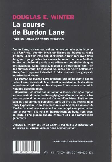 Produktbild: La course de Burdon Lane