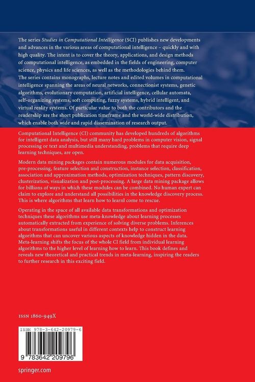 Produktbild: Meta-Learning in Computational Intelligence