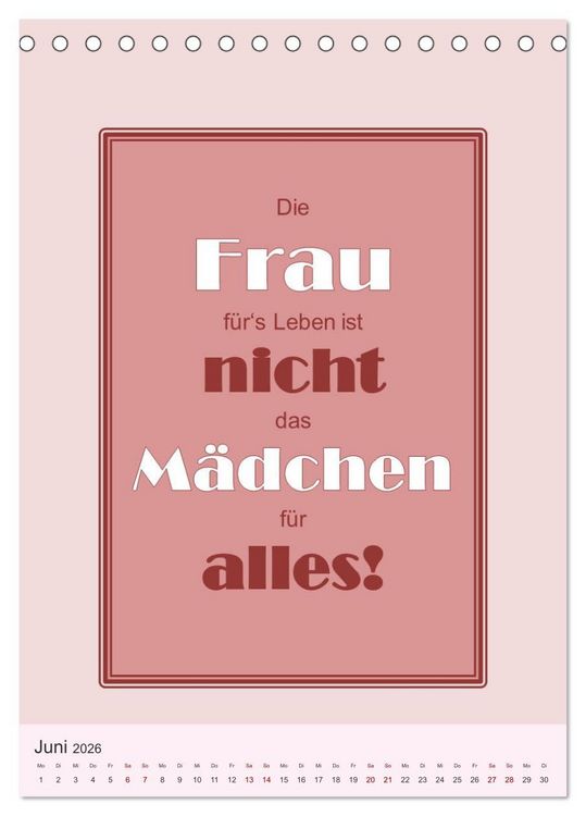 Produktbild: Was Mann &uuml;ber Frau wissen sollte und umgekehrt ... (Tischkalender 2026 DIN A5 hoch), CALVENDO Monatskalender
