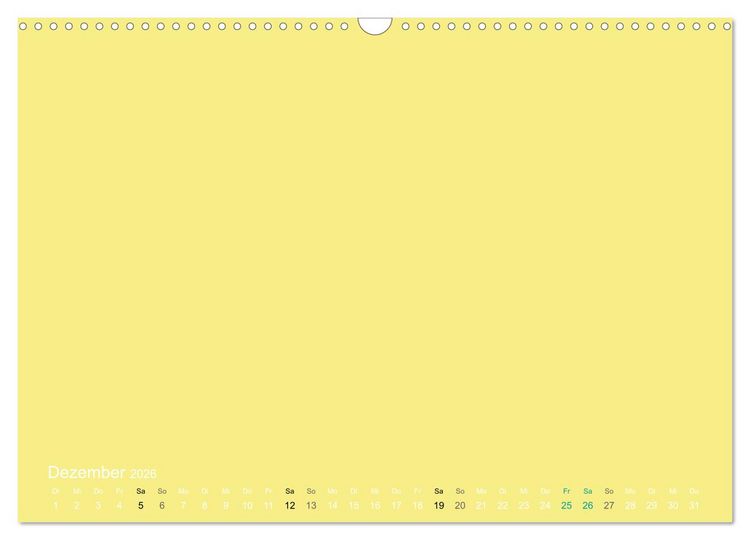Produktbild: Bastelkalender - Gelb (Wandkalender 2026 DIN A3 quer), CALVENDO Monatskalender